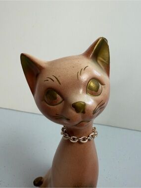 Moder Atom Vintage | Art | Vintage Mid Century Modern Mcm Pink Atomic Cat Figurine ...